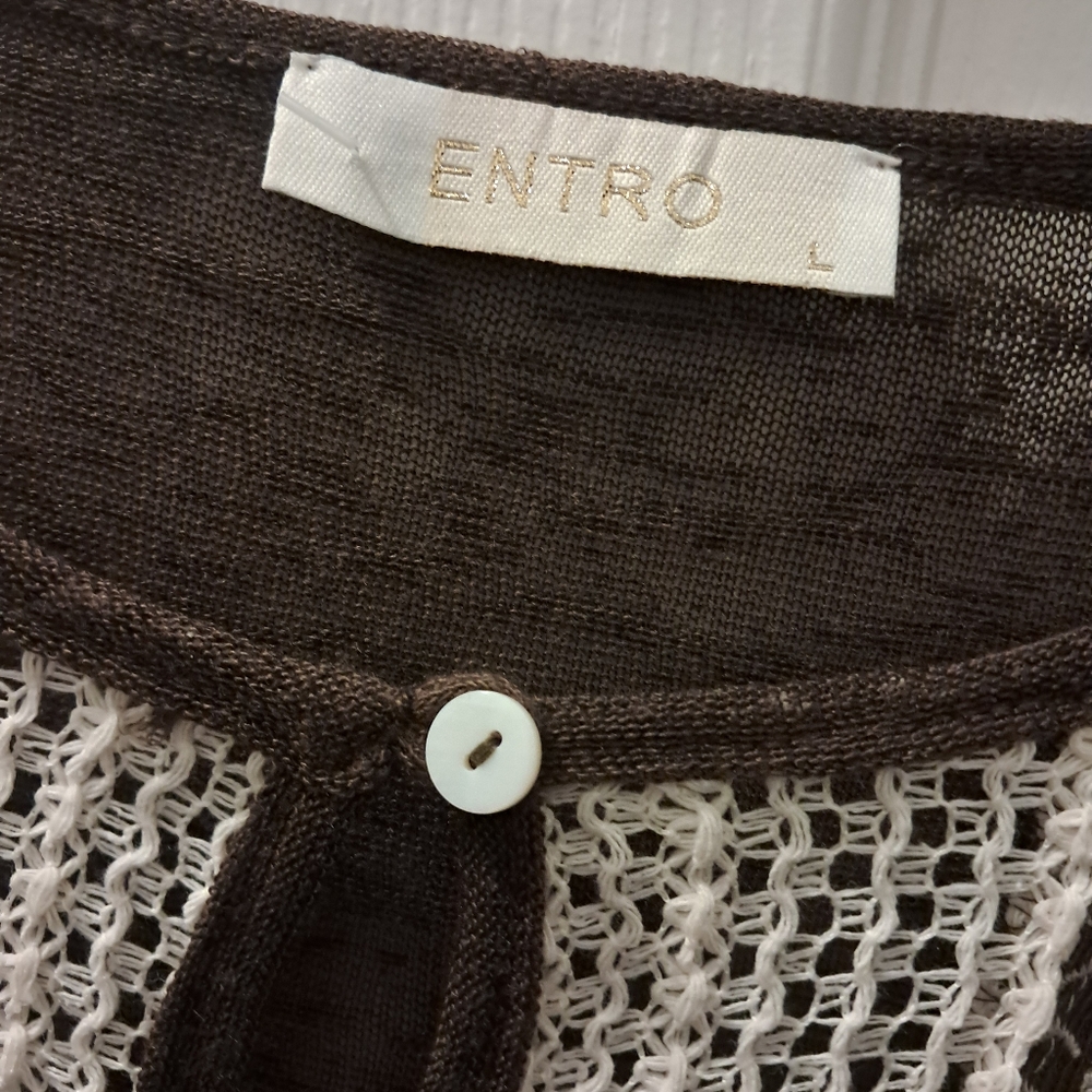 Entro Brown Long Sleeve Blouse - Picture 3 of 7